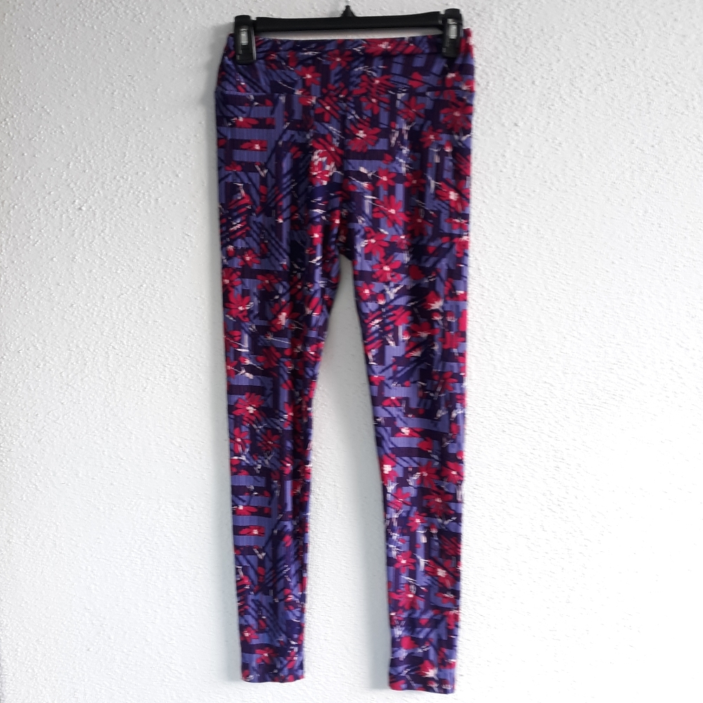 😁LuLaRoe Flower Leggings - Picture 1 of 4
